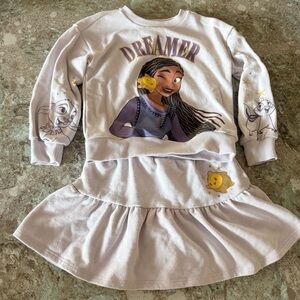 Disney Wish Sweater and Skirt Set 5T